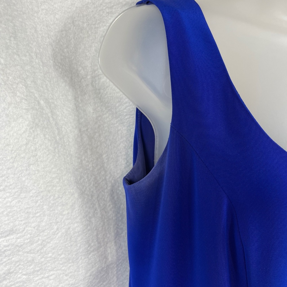 Oleg Cassini Black Tie Dress Set Womens‎ 6 Blue Maxi Gown Jacket Rhinestone - Picture 7 of 14